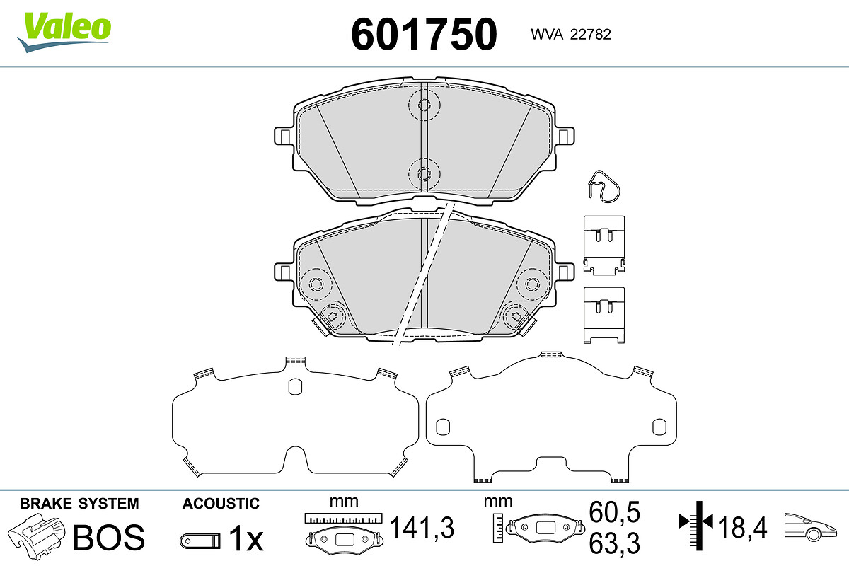 BRAKE PADS TOYOTA CH-R COROLLA FR